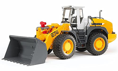 bruder 02430 - Liebherr Radlader L574-1:16 Frontschaufel Baustelle Baufahrzeug Baumaschine Spielzeug von bruder