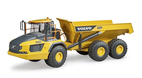 bruder 02455 - Volvo A60H Dumper - 1:16 Fahrzeuge, Baufahrzeug, Baustelle, Muldenkipper, Spielzeug von bruder