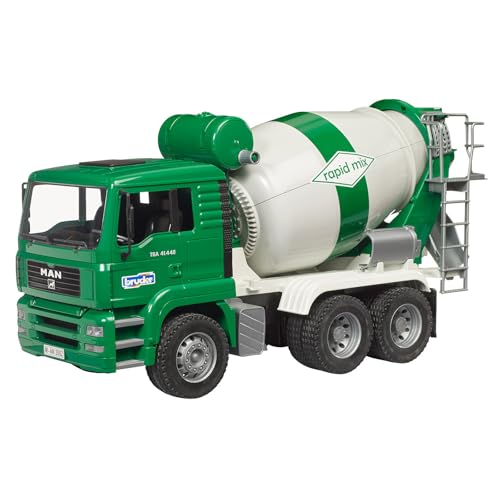 bruder 02739 - Man TGA Betonmischer - 1:16 Fahrzeuge, Betonmisch LKW, Lastwagen, Transporter, Mischwagen, Baufahrzeug von bruder