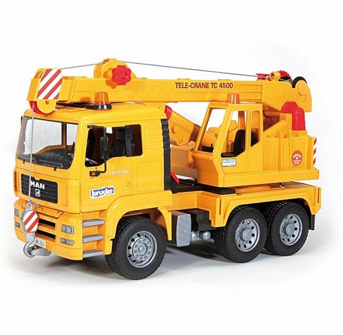 bruder 02754 - Man TGA Kran LKW - 1:16 Lastwagen, Laster, Kranwagen, Baufahrzeug, Baustelle von bruder