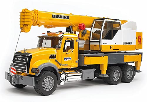 bruder 02818 - Mack Granite Liebherr Kran-LKW - 1:16 Fahrzeuge Kranwagen Baufahrzeug von bruder