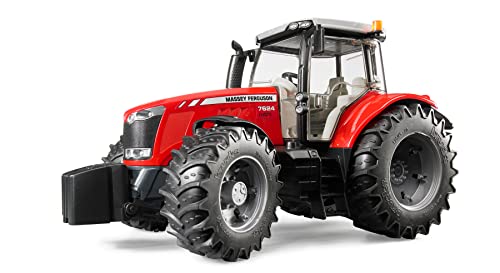 bruder 03046 - Massey Ferguson 7624-1:16 Bauernhof Landwirtschaft Traktor Trecker Schlepper Bulldog bworld Spielzeug Fahrzeug von bruder