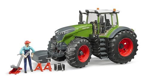 bruder 04041 - Fendt 1050 Vario mit Mechaniker & Werkstattausstattung - 1:16 Traktor Trecker Schlepper Bulldog Reparatur-Werkstatt Handwerker bworld von bruder