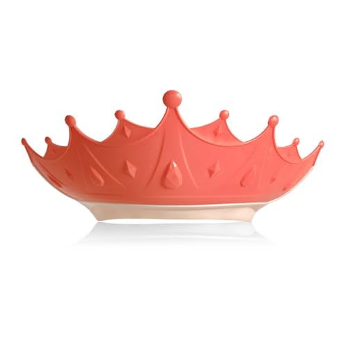 budiniao Duschhaube für Kleinkinder, verstellbar, wiederverwendbar, Haarwaschschild, Kleinkind, sichere Reinigung, Duschhut für den Haushalt, Badezimmer, Rosa von budiniao