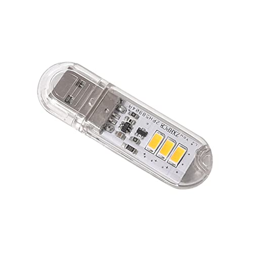 budiniao LED USB Leuchten, Tastatur, Nachtlicht, Buch, Lesetisch, Stimmungslampe mit klarer Schale, Schlafsaal, Powerbank, Augenschutz, PC, Warmes Licht von budiniao