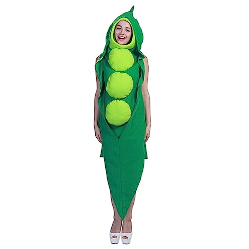 budiniao Unisex Pod Jumpsuit Party Cosplay Kostüm Indoor Lustige Halloween Kapuzen Strampler Festival Kleidung Kleidung Geschenk von budiniao