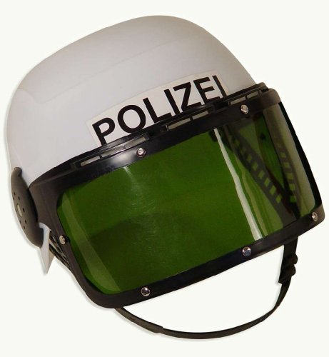 Markenlos Polizei-Einsatzhelm, bewegliches Visier, Gr. 58 cm von FRIES