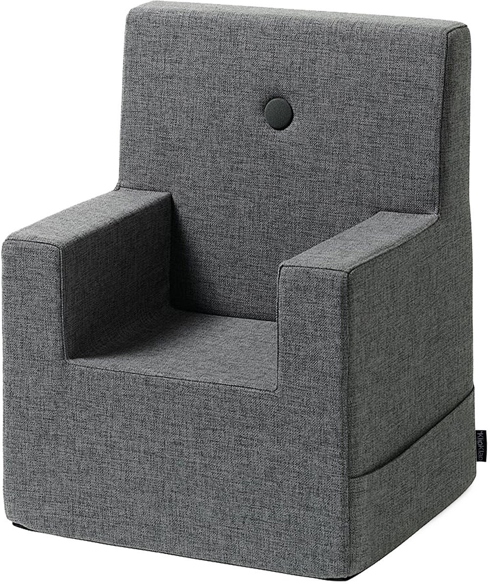 by KlipKlap Kids Sessel XL, Dunkelgrau, Kindersessel von by KlipKlap