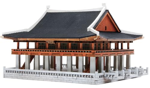 caincosmetic Young Modeler Gyeonghoeru Pavilion 3D Holzmodellbausätze für Erwachsene - Lasergeschnittenes Architektur-Bastelset für Sammler & Enthusiasten von caincosmetic