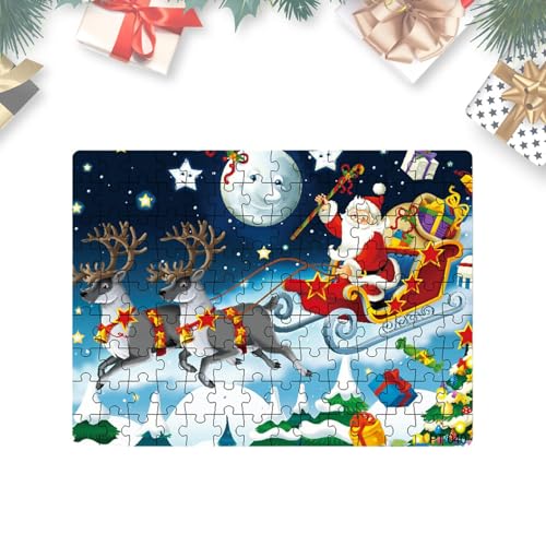 Weihnachtsmann-Puzzle, Papppuzzle, Weihnachtsmann-Dekoration, Winter-Weihnachtsmann, Puzzle für Mädchen, , Kinder Caits von caits