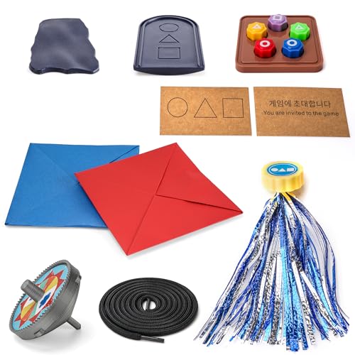 Calmado - The Game, Traditionelles Koreanisches Spiel-Set mit Squid, Jebi Chagi, Gong-Gi, Biseokchigi, Paeng-y und Ddakji - perfekt für Familienspaß, als Freundschafts- oder Reisespiel Calmado - The Game, Traditionelles Koreanisches Spiel-Set mit Squid, Jebi Chagi, Gong-Gi, Biseokchigi, Paeng-y und Ddakji - perfekt für Familienspaß, als Freundschafts- oder Reisespiel von calmado