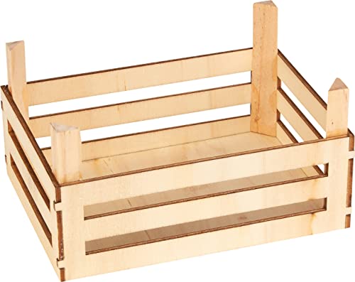 cama24com Holz Obstkiste Gemüsekiste Obststige Kaufmannsladen Marktstand 3 Stück von cama24com