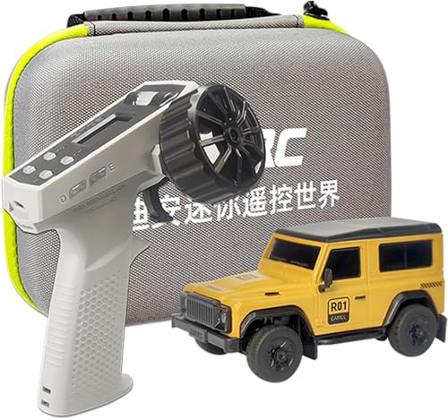 LDARC 1:64 Scale Mini RC Lastwagen RTR RC Rock Crawler 2.4GHZ Hobby Grade Remote Control Auto Modellfahrzeug RC Buggy (R01-Gelb) von captainrc