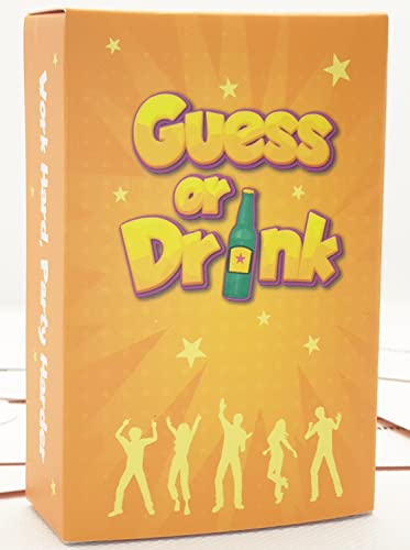 Guess or Drink – Neue Scharaden Trinkspiel Deutscher Sprache für Erwachsene Party-Kartenspiel Brutales und lustiges Geschenk für Junggesellinnenabschiede von cardly