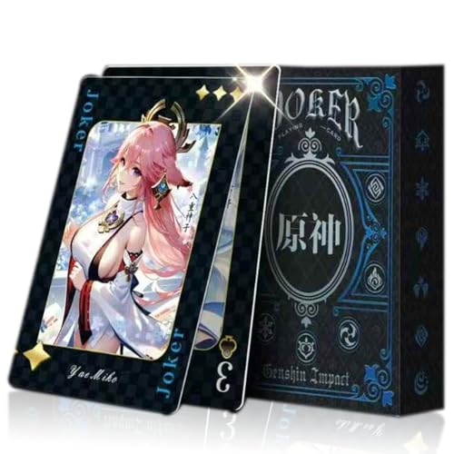 cardokey Im-Pact Poker Cards，54 Pieces/Box，Game Characters，Anime Secondary Card Booster，Playing Card，Gold Stamped Playing Cards von cardokey