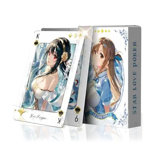 cardokey Poker Beautiful and Elegant，Fresh and Sweet Cartoon Gold-Stamped Playing Cards，Table Toy (Star Love Poker) von cardokey