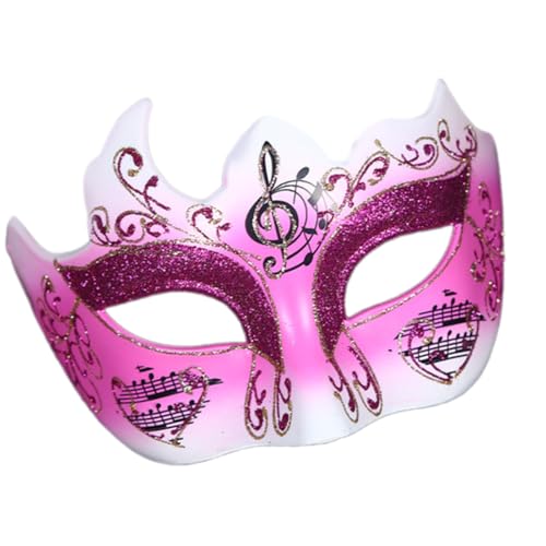 carotoe Elegante glitzernde Augenmaske für Damen, Karneval, Venezianer, halbes Gesicht, für Maskerade, Party und Hochzeit, Event von carotoe