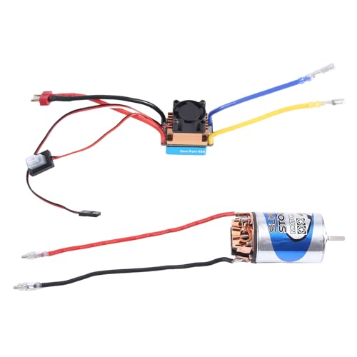 casstaly 550 Brushed Motor 28T & 480A Wasserdicht Brushed ESC Geschwindigkeitsregler mit 5V/3A BEC für 1:10 RC Crawler Axial SCX10 TRX4 casstaly 550 Brushed Motor 28T & 480A Wasserdicht Brushed ESC Geschwindigkeitsregler mit 5V/3A BEC für 1:10 RC Crawler Axial SCX10 TRX4 von casstaly
