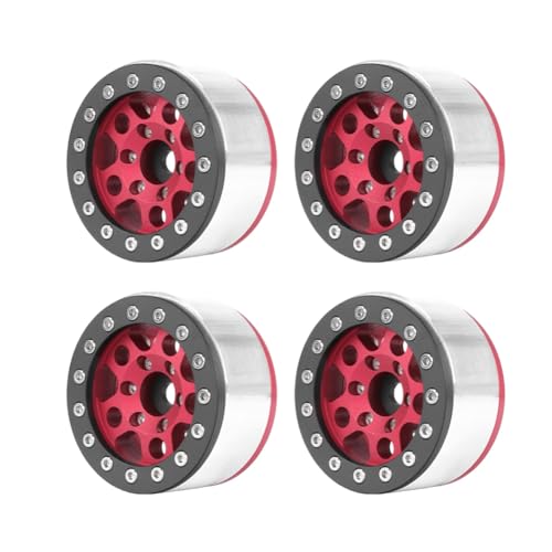casstaly Red Black Edge 1,55 Zoll Metallrad für 1/10 RC Crawler Fahrzeug Axial SCX10 Ghost TRX4 TRX6 D90 4WD Einfach zu bedienen casstaly Red Black Edge 1,55 Zoll Metallrad für 1/10 RC Crawler Fahrzeug Axial SCX10 Ghost TRX4 TRX6 D90 4WD Einfach zu bedienen von casstaly