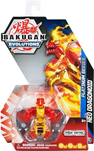 cavernedesjouets Box für Bakugan – Pack Evolutions Neo Dragonoid: Rote Kugel – Platinum Serie 4 – Spielzeug-Set für Jungen mit Tierkarte von cavernedesjouets