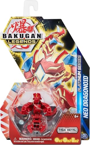 cavernedesjouets Box für Bakugan – Pack Legends Neo Dragonoid: Rote Kugel – Platinum Serie 4 – Spielzeug-Set für Jungen – mit Tierkarte von cavernedesjouets