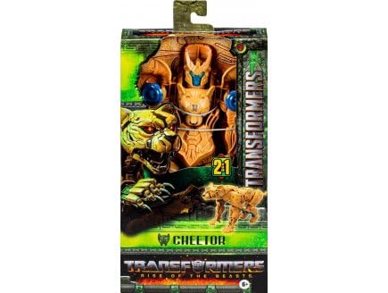 cavernedesjouets Box für Transformers Rise of Beasts: Cheetor 28 cm – 2 in 1 – Roboter, verwandelbar in 7 Stufen mit Tierkarte von cavernedesjouets