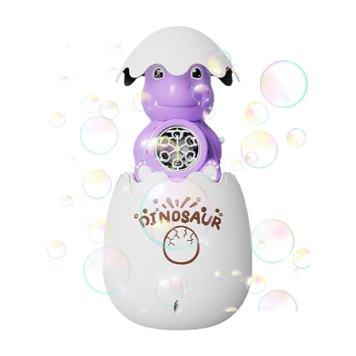 Bubble Machine, Dinosaur Egg Blower, Light-Up Bubble Maker, Interactive Glow Effect, Educational Toy Design, Kids, Garden, Birthday, Easter, Beach Use, 15.3x11.7cm Purple Blue Bubble Machine, Dinosaur Egg Blower, Light-Up Bubble Maker, Interactive Glow Effect, Educational Toy Design, Kids, Garden, Birthday, Easter, Beach Use, 15.3x11.7cm Purple Blue von ccuzs