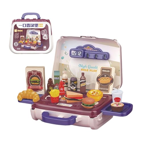 Ccuzs Kids Pretend Play Tableware Set, Child-centered Education Role Play Toy, Handbag-Shaped Educational Kit, Fine Motor Skills Development, Ideal for Boys & Girls At Home or School Ccuzs Kids Pretend Play Tableware Set, Child-centered Education Role Play Toy, Handbag-Shaped Educational Kit, Fine Motor Skills Development, Ideal for Boys & Girls At Home or School von ccuzs