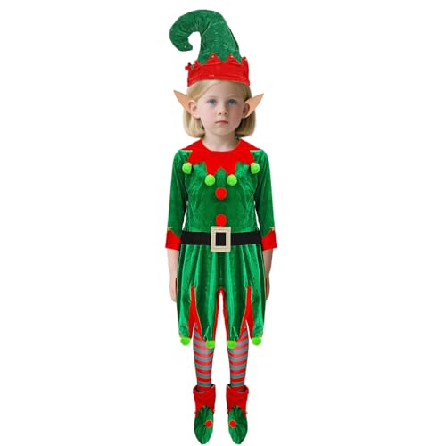 Christmas Costume Suit, Holiday Outfit Cosplay, Costume Stage Outfit, with Festive Clothes Stylish for Kids Adults Teens, Perfect Party Performance School Carnival Photo Prop for Christmas, 385g Christmas Costume Suit, Holiday Outfit Cosplay, Costume Stage Outfit, with Festive Clothes Stylish for Kids Adults Teens, Perfect Party Performance School Carnival Photo Prop for Christmas, 385g von ccuzs