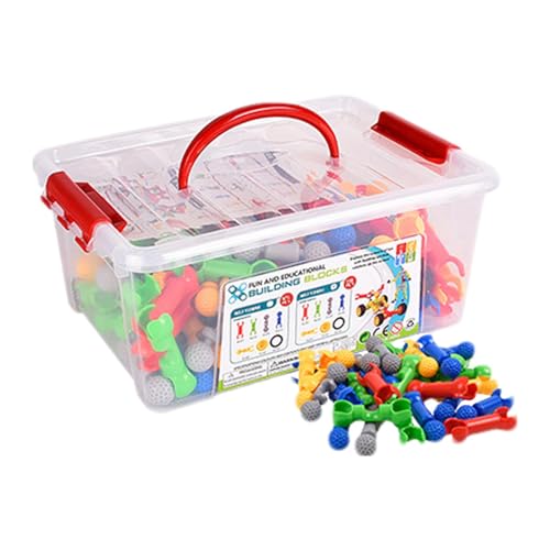 Connecting Toys, Kids Building Kit, Educational Sorting, Comprehensive170PCS: 1200g, 10.83x4.72x7.09 inches, Learning Set for Brain Development, Creative Thinking for Children von ccuzs