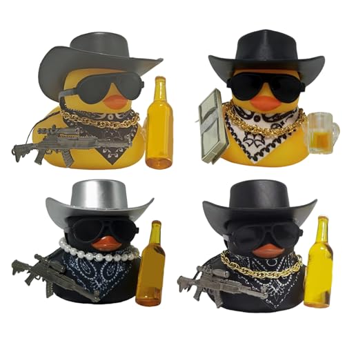 Cowboy-Figuren, Armaturenbrett-Sammelhalsbänder, kleine Gummi-Enten, entzückende Ausdrücke für Pool, Badewanne, Bücherregal, Nippel, Babyparty, 2,36 x 1,97 Zoll Cowboy-Figuren, Armaturenbrett-Sammelhalsbänder, kleine Gummi-Enten, entzückende Ausdrücke für Pool, Badewanne, Bücherregal, Nippel, Babyparty, 2,36 x 1,97 Zoll von ccuzs