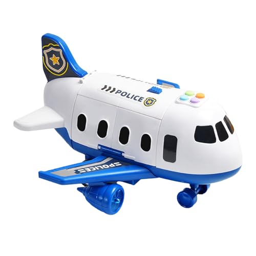 Inertial Aircraft Toy, Transport Airplane with Exquisite Track Design, Interactive Car Carrier Plane, Can Carry Small Toy Vehicles, for Home, Park and School, 1 Piece von ccuzs