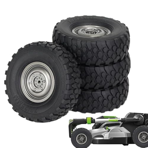 Remote Control Car Replacement Tires, Sturdy Toy Car Wheels, 1:16 Scale Wear-Resistant RC Parts, Model Accessories For RC Cars, 2.83Inches For Pieces Silver, Set of 4 Remote Control Car Replacement Tires, Sturdy Toy Car Wheels, 1:16 Scale Wear-Resistant RC Parts, Model Accessories For RC Cars, 2.83Inches For Pieces Silver, Set of 4 von ccuzs