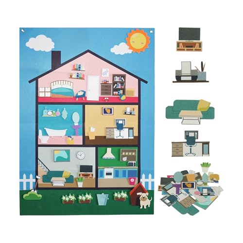 Set Filzbretter Geschichte, tragbare Belletristik, interaktives sensorisches Lernspiel für Kinder, Schule, Reisen, Zuhause, Alter 3+ Jahre Set Filzbretter Geschichte, tragbare Belletristik, interaktives sensorisches Lernspiel für Kinder, Schule, Reisen, Zuhause, Alter 3+ Jahre von ccuzs