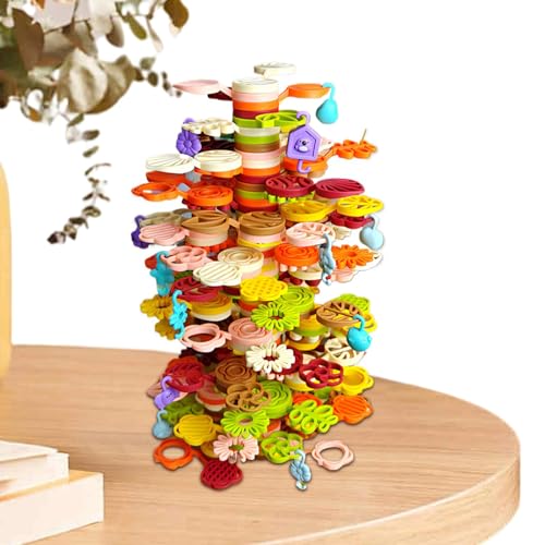 Stacking Tree Toy, Educational Stacking Toys, Creative Balancing Stacking Blocks, Tree Stack Toy with Colorful Blocks for Educational and Fun Playtime Activity (1 Set) von ccuzs