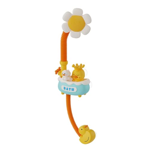 Sunflower Baby Bath Shower Head, 3 Spray Modes Toddler Shower Head, 27.56x7.09x5.51 Inches Adjustable Bathtub Sprayer, Fun Gentle Water for Kids Girls and Boys Ages 3+ Up von ccuzs