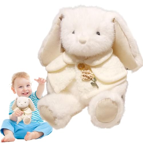 ccuzs Adorable Bunny Plush Toy, Soft Long-Eared Stuffed Rabbit, Cuddly Sleeping Pillow for Kids, Animal for Boys, Girls and Toddler, 11.02x7.87 Inches von ccuzs