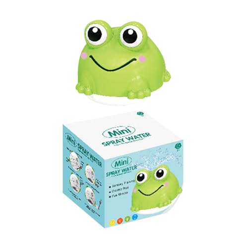 ccuzs Automatic Spray Water, Pool Toys Interactive, Waterproof and Stimulating, Preschool Learning Activities, Best Frog Bath Toy for Kids with Automatic Lights, 4.41x3.94x3.62 von ccuzs