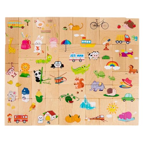 ccuzs Buntes Matching Spiel, Lernpuzzle, Kinder Lernspielzeug, Lernbrett aus Holz mit Zahlen für Kinder und Mädchen von ccuzs