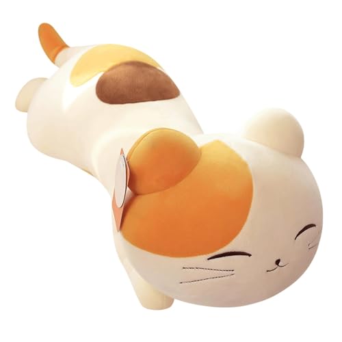 ccuzs Cat Plush, Soft Kitten Pillow, Cuddly Adorable Long Kitten Body Doll, Lying Cat Cushion Toy for Kids, Girlfriend, Bedroom Sleeping Decor, 15.75in von ccuzs