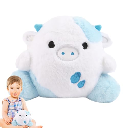 ccuzs Cow Doll Plush Toy, Stuffed Animal, Cow Plush Pillow, Construction with Stitching and Non Toxic Materials, Ensures Safety, Making It Suitable for Kids, 9.84x5.91x7.87 in von ccuzs