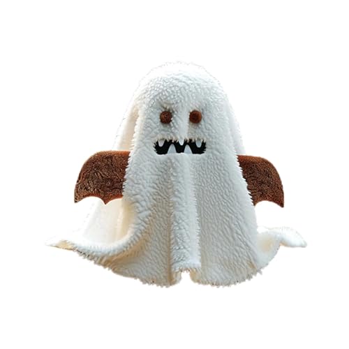 ccuzs Halloween Ghost Plüsch, 2024 Halloween Geister Form Kissen, Geist Halloween Dekorationen, Niedliche Geister Kissen, Geist Kissen für Mädchen, , Erwachsene & Kinder von ccuzs