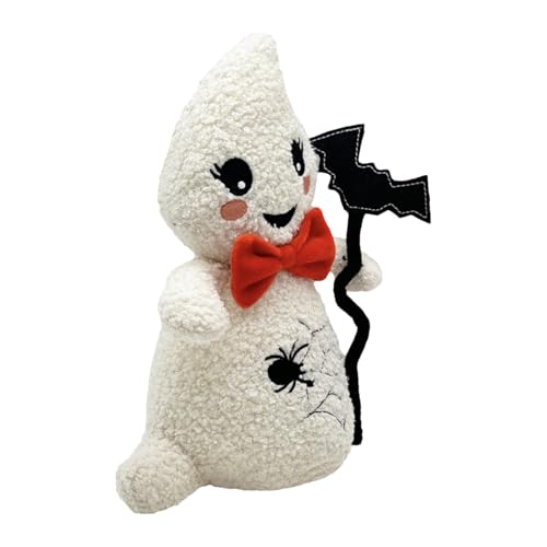 ccuzs Halloween Ghost Plushies Toy, Soft Ghost Plush Toys, Decorative Halloween Plush Decoration, Sensory Fidget Ghost Doll Toys 10.2" for Kids Halloween, Holiday and Party (1 Pieces) von ccuzs