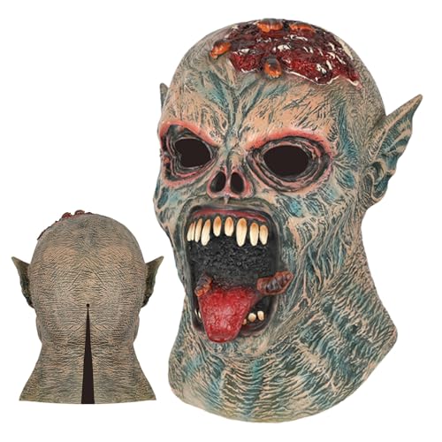 ccuzs Horror Kopf Gruselmaske - Halloween Latexhauben Kostüm,Kostümzubehör Rollenspiel Requisiten für Veranstaltungen Freizeitparks Gruselhäuser ccuzs Horror Kopf Gruselmaske - Halloween Latexhauben Kostüm,Kostümzubehör Rollenspiel Requisiten für Veranstaltungen Freizeitparks Gruselhäuser von ccuzs