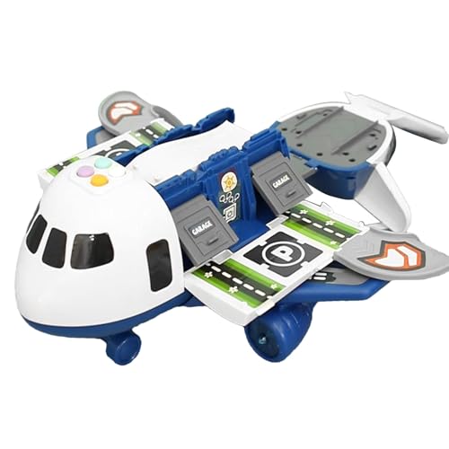 Inertial Aircraft Toy, Transport Airplane with Exquisite Track Design, Interactive Car Carrier Plane, Can Carry Small Toy Vehicles, for Home, Park, and School, 1 Piece von ccuzs