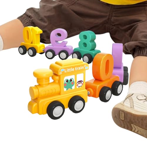 ccuzs Magnetic Train Toy, Kids Number Train, Colorful Car Toy with Vibrant Colors and Digit Recognition Features for Toddler and Preschoolers, 6.69x3.74x4.72 Inches von ccuzs