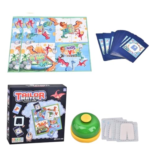 ccuzs Matching Game Cards, Skill Building Clothes Matching Game, 11.81x11.81 Inches Fun Educational Card Toy, Interactive Kids Activity with Bell, Preschoolers and Family von ccuzs