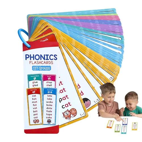 ccuzs Phonics Activity Cards, Flash Cards For Nursery, Kids Phonics Games, Flash Cards For Kids, Phonics Learning, 1000 Words Phonics Flash Cards For Kids To Learn Reading And Phonics von ccuzs