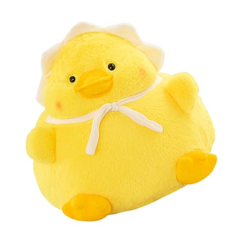 ccuzs Plush Toys, Stuffed Animal, Yellow Duck, Comfortable Plushiee Pillow, Adorable Animal Doll, Lightweight and Huggable Gift for Boys & Girls 40cm Pink Yellow von ccuzs