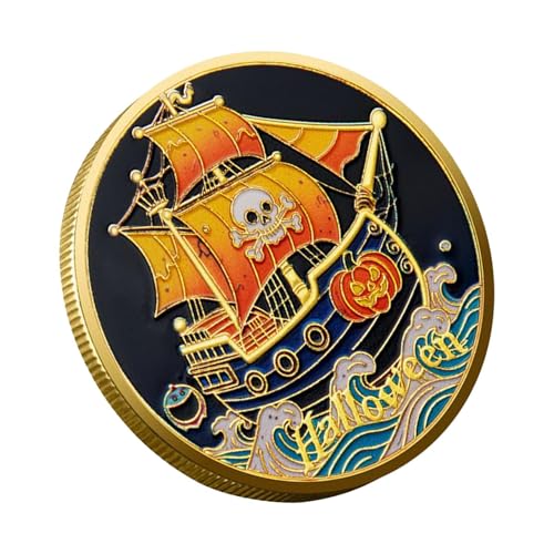 ccuzs Sammelmünze,Piratenschiff Metall Halloween Münze - Deko Kunst Anzeige Für Fans Männer Frauen Geburtstag Feiertage Party Tisch Karneval ccuzs Sammelmünze,Piratenschiff Metall Halloween Münze - Deko Kunst Anzeige Für Fans Männer Frauen Geburtstag Feiertage Party Tisch Karneval von ccuzs